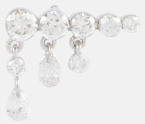 Maria Tash Einzelner Ohrring aus 18kt Weissgold mit Diamanten