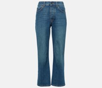 Mid-Rise Straight Cropped Jeans Lesley