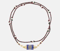 Halskette Amour Toujours mit 18kt Gelbgold, Emaille und Diamanten