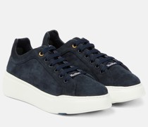 Max Mara Sneakers aus Veloursleder