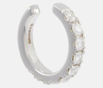 Robinson Pelham Einzelner Ear Cuff Orb Medium aus 14kt Weissgold mit Diamanten