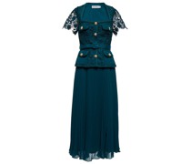 Midikleid aus Chiffon mit Spitze