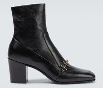 Saint Laurent Ankle Boots Beau aus Leder