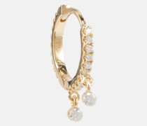 Maria Tash Einzelner Ohrring Eternity aus 18kt Gelbgold mit Diamanten