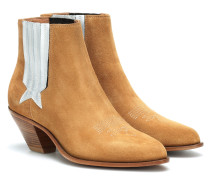 Golden Goose Ankle Boots Sunset aus Veloursleder