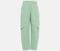 Ganni Cargohose aus Baumwoll-Canvas