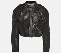 Bikerjacke aus Leder