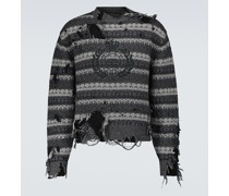 Balenciaga Pullover Destroyed aus einem Wollgemisch