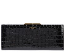 Saint Laurent Clutch Midnight aus Leder