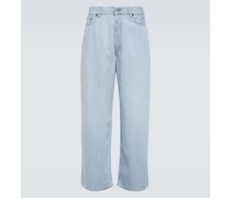 Mid-Rise Wide-Leg Jeans