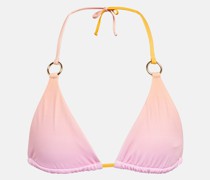 Louisa Ballou Bedrucktes Bikini-Oberteil