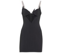 Verziertes Minikleid mit Mesh