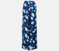 Dorothee Schumacher Cargohose Neon Florals aus Seide