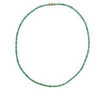 Ileana Makri Halskette Rivulet aus 18kt Gelbgold mit Smaragden
