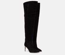 Paris Texas Overknee-Stiefel aus Veloursleder