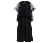 Noir Kei Ninomiya Midikleid aus Tuell und Jersey