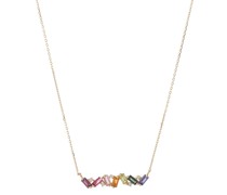 Halskette Frenesia Rainbow aus 14kt Gelbgold mit Edelsteinen