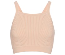 Cropped-Top aus Rippstrick