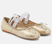 Miu Miu Ballerinas aus Leder