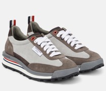 Thom Browne Sneakers Tech Runner aus Veloursleder