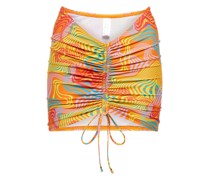 Bedruckter Minirock aus Jersey