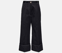 Patou Weite High-Rise-Culottes