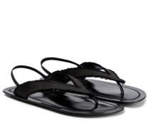 The Row Zehensandalen Fray aus Satin