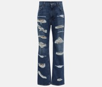 Distressed High-Rise Jeans