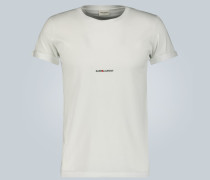 Saint Laurent T-Shirt Signature aus Baumwolle