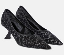 Verzierte Pumps aus Mesh