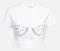 Area Verziertes T-Shirt aus Jersey