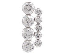 Maria Tash Einzelner Ohrring Aspara Bar aus 18kt Weissgold mit Diamanten