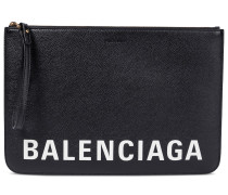 Balenciaga Bedruckte Clutch aus Leder