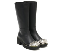 Stiefel aus Leder mit Nieten