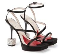 Roger Vivier Plateausandalen Cube Strass 120
