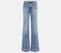 7 For All Mankind Mid-Rise Straight Jeans