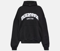 Bedruckter Oversize-Hoodie aus Baumwoll-Jersey