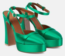 Malone Souliers Plateau-Pumps Mora aus Satin