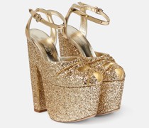Giambattista Valli Plateausandalen mit Glitter