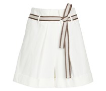 Brunello Cucinelli Shorts aus Baumwolle und Leinen