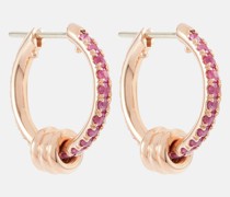 Ohrringe Ara aus 18kt Rosegold mit Saphiren