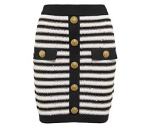 Balmain High-Rise-Minirock aus Strick
