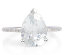 Persee Ring Birthstone aus 18kt Weissgold mit Topas und Diamanten