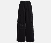 The Frankie Shop High-Rise-Cargohose Hailey aus Denim