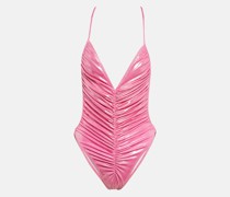 Norma Kamali Badeanzug Butterfly Mio aus Lame