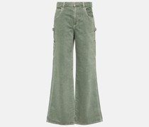 Agolde Mid-Rise Wide-Leg Jeans Magda