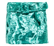 Alessandra Rich Minirock aus Faux Fur