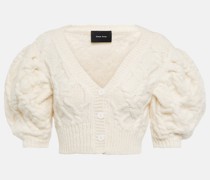 Simone Rocha Cardigan aus einem Alpakawollgemisch
