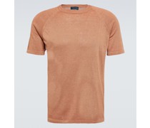 T-Shirt aus Leinen und Baumwolle