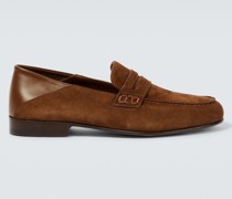 Manolo Blahnik Loafers Plymouth aus Veloursleder
